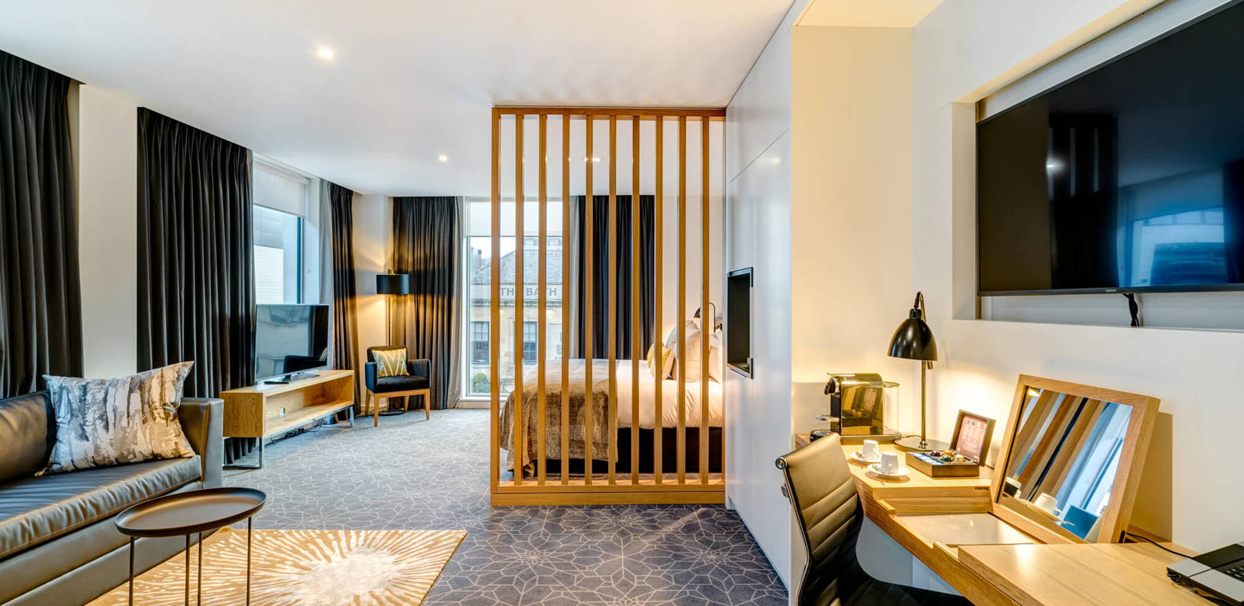 Deluxe Room with super king-size bed and living area