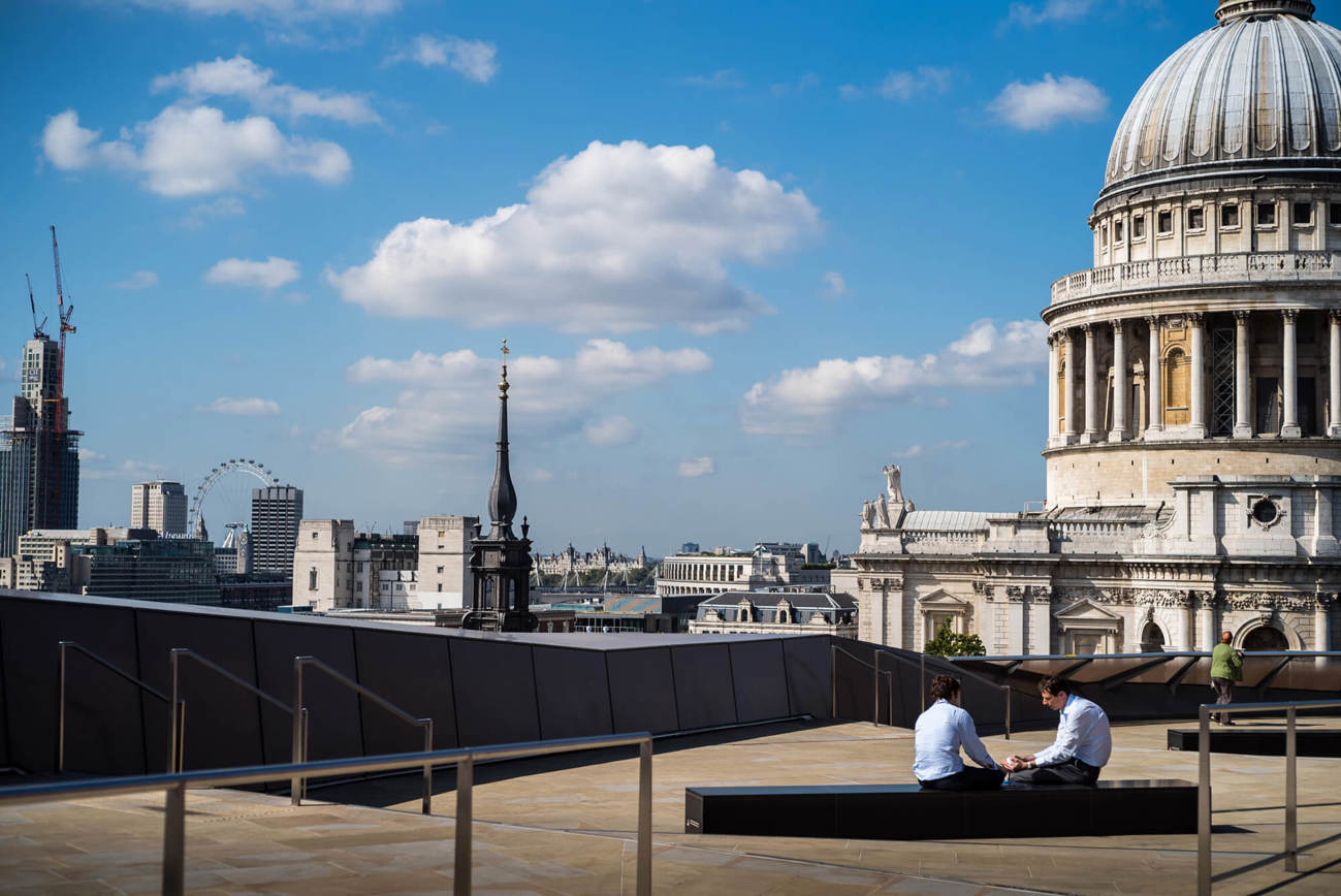 London skyline including St Paul's Cathedral during the day