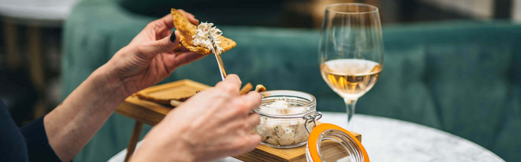 Food and wine at Lazy Ballerinas