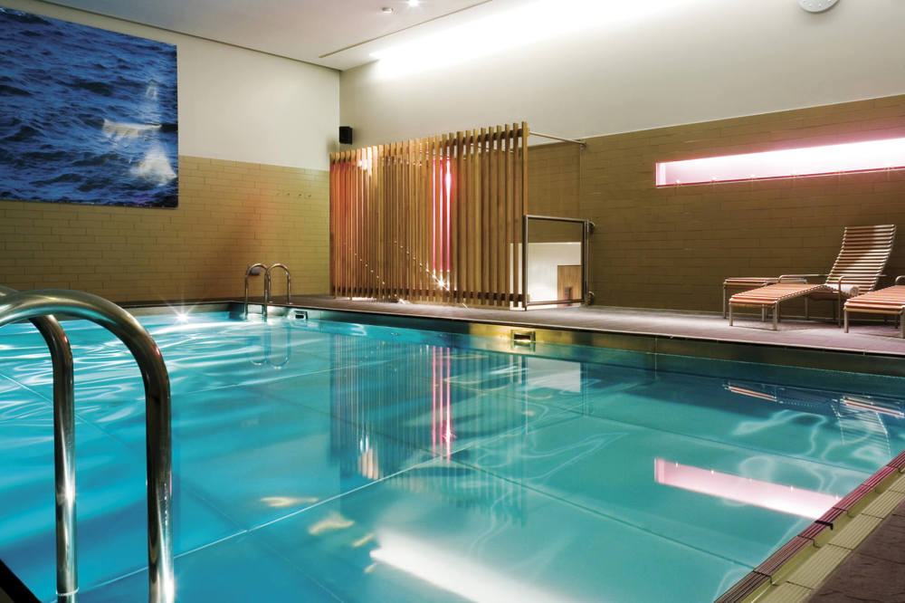 Indoor swimming pool at Apex Grassmarket Hotel