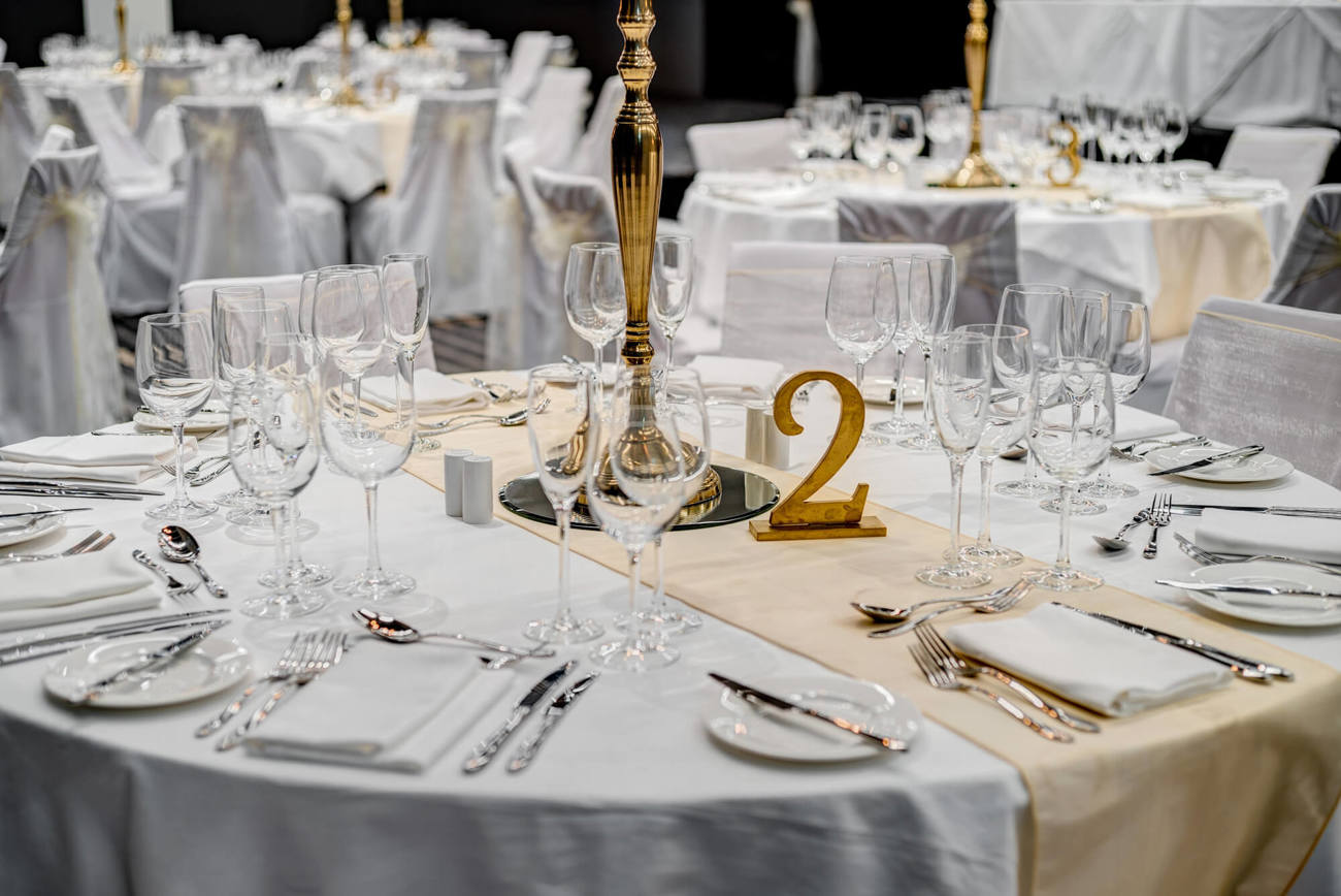 Wedding table setting