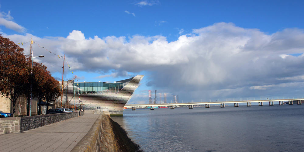 View of Tay Road Bridge in Dundee