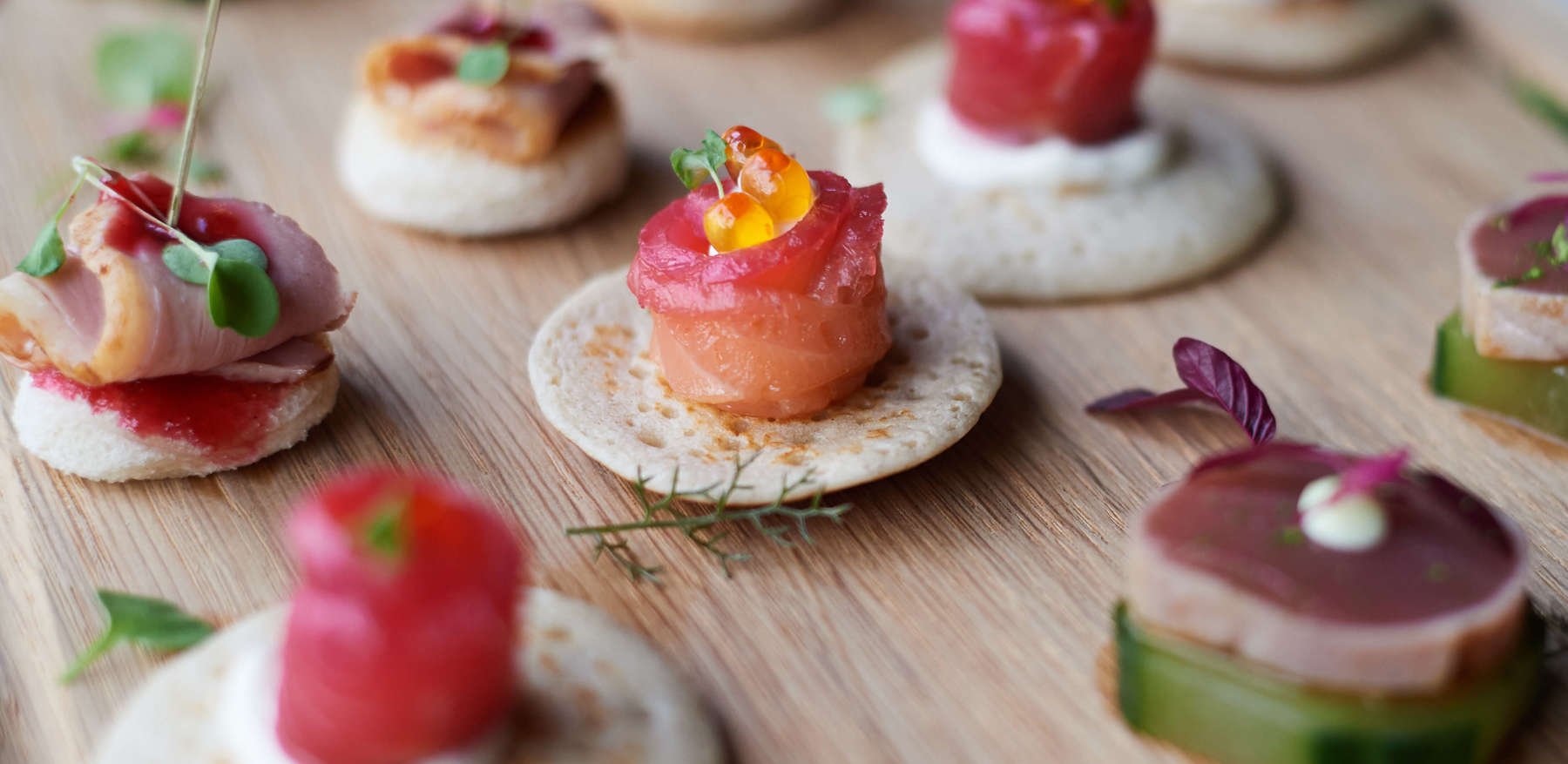 Canapes At Hotel Wedding Reception
