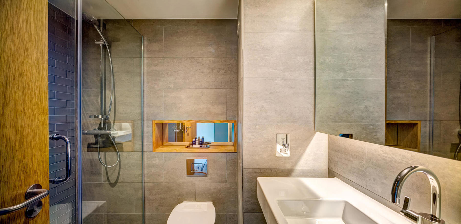 City View Room bathroom with walk-in shower