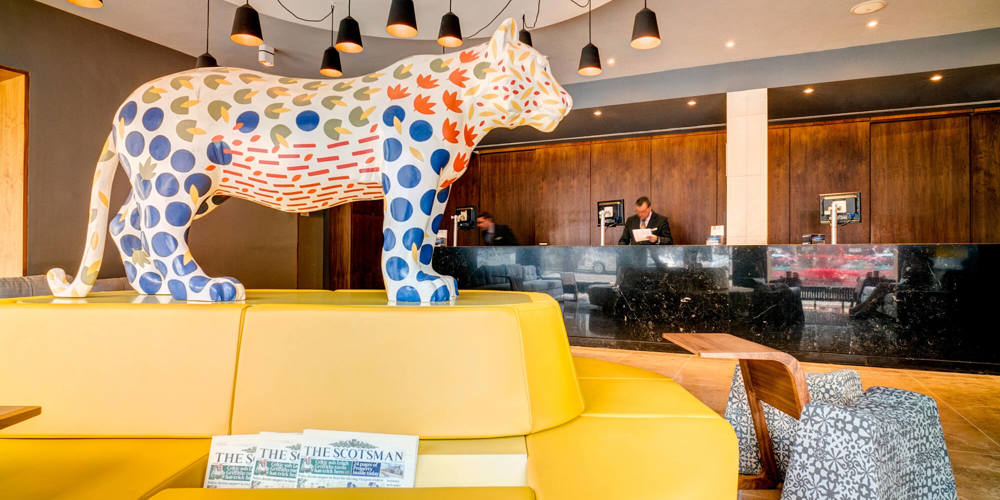 Reception at Apex City of Edinburgh Hotel